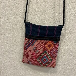 Colorful Geometric Pattern Crossbody Bag